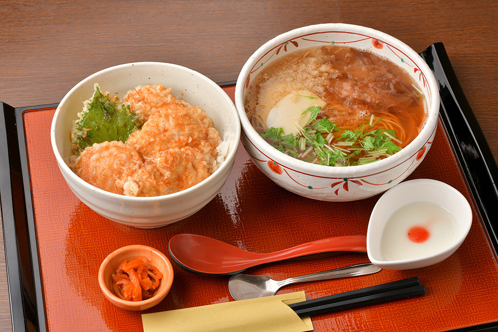 とり天丼セット